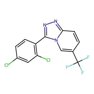 3-(2,4-Dichlorophenyl)-6-(trifluoromethyl)-[1,2,4]triazolo[4,3-a]pyridine structure