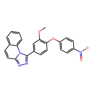 1-[3-Methoxy-4-(4-nitrophenoxy)phenyl]-[1,2,4]triazolo[4,3-a]quinoline structure