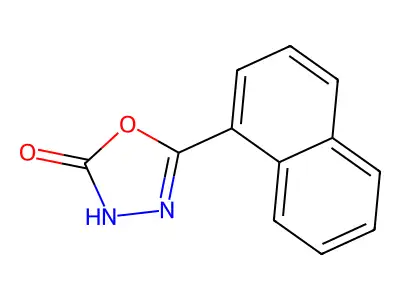 5-(1-Naphthalenyl)-1,3,4-oxadiazol-2(3h)-one structure