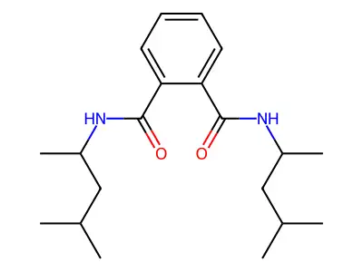 N(1),N(2)-Bis(1,3-dimethylbutyl)phthalamide structure