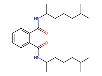 N1,N2-Bis(1,5-dimethylhexyl)-1,2-benzenedicarboxamide structure