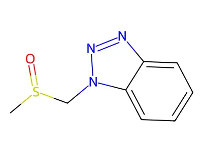 1-(Methanesulfinylmethyl)-1H-1,2,3-benzotriazole structure