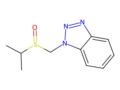 1-[(Propane-2-sulfinyl)methyl]-1H-1,2,3-benzotriazole structure