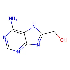 9H-Purine-8-methanol, 6-amino- structure