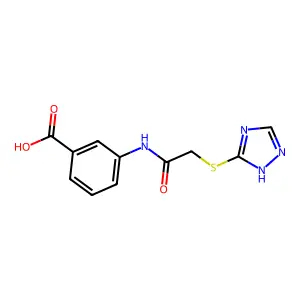 3-[2-(2h-[1,2,4]Triazol-3-ylsulfanyl)acetylamino]-benzoic acid structure