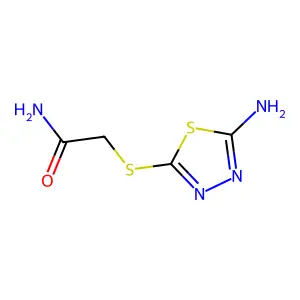 2-(5-Amino-[1,3,4]thiadiazol-2-ylsulfanyl)-acetamide structure
