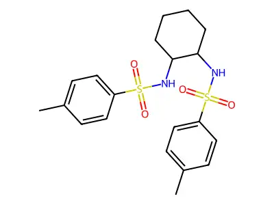 (1R,2R)-1,2-N,N'-Bis[(4-toluenesulfonyl)amino]cyclohexane structure