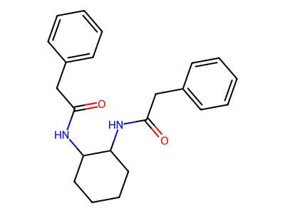 2-phenyl-N-{2-[(phenylacetyl)amino]cyclohexyl}acetamide structure