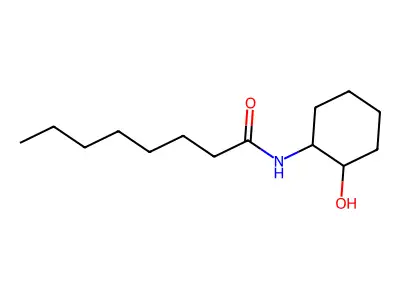 N-(2-Hydroxycyclohexyl)octanamide structure