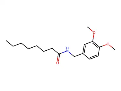 N-(3,4-Dimethoxybenzyl)octanamide structure