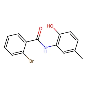 2-bromo-N-(2-hydroxy-5-methylphenyl)benzamide structure