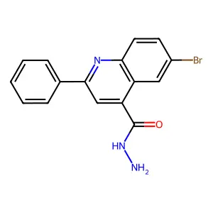 6-Bromo-2-phenylquinoline-4-carbohydrazide structure