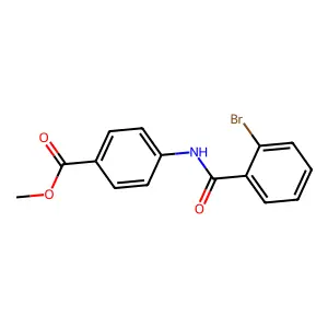 Methyl 4-[(2-bromobenzoyl)amino]benzoate structure