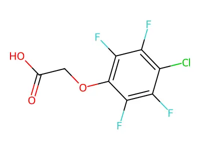 2-(4-Chloro-2,3,5,6-tetrafluorophenoxy)acetic acid structure