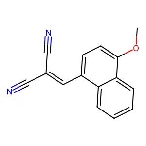 2-[(4-Methoxynaphthalen-1-yl)methylidene]propanedinitrile structure