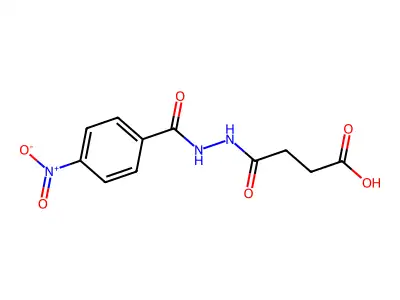 4-[2-(4-Nitrobenzoyl)hydrazinyl]-4-oxobutanoic acid structure