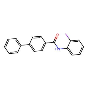 N-(2-iodophenyl)[1,1'-biphenyl]-4-carboxamide structure