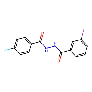 N'-(4-fluorobenzoyl)-3-iodobenzohydrazide structure