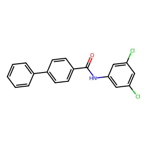 N-(3,5-dichlorophenyl)-[1,1'-biphenyl]-4-carboxamide structure