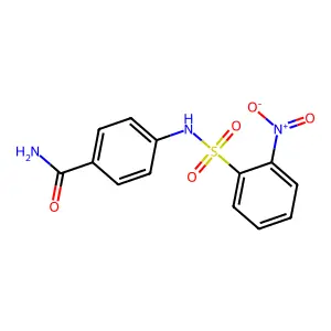4-{[(2-Nitrophenyl)sulfonyl]amino}benzamide structure