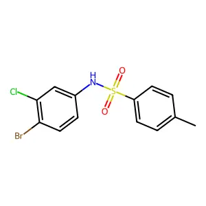 N-(4-bromo-3-chlorophenyl)-4-methylbenzenesulfonamide structure