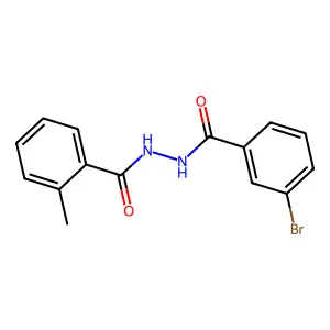 N'-(3-bromobenzoyl)-2-methylbenzohydrazide structure