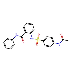 2-({[4-(acetylamino)phenyl]sulfonyl}amino)-N-phenylbenzamide structure