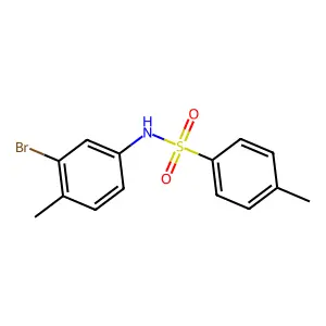 N-(3-bromo-4-methylphenyl)-4-methylbenzenesulfonamide structure