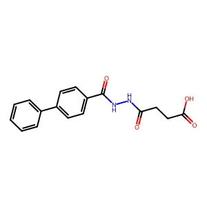 4-[2-([1,1'-Biphenyl]-4-ylcarbonyl)hydrazino]-4-oxobutanoic acid structure
