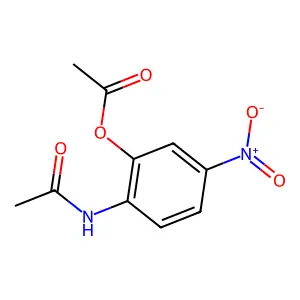 (2-Acetamido-5-nitrophenyl) acetate structure