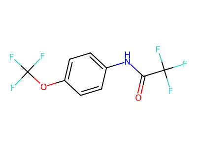 2,2,2-trifluoro-N-[4-(trifluoromethoxy)phenyl]acetamide structure