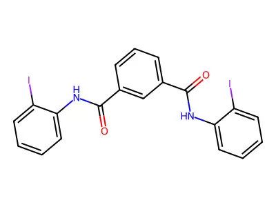 N,N'-bis(2-iodophenyl)benzene-1,3-dicarboxamide structure