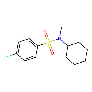 N-Cyclohexyl-4-fluoro-N-methylbenzenesulfonamide structure