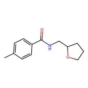 Benzamide, N-tetrahydrofurfuryl-4-methyl- structure