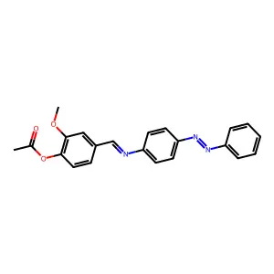 Acetic acid, [2-methoxy-4-(4-phenylazophenyliminomethyl)phenyl]- structure