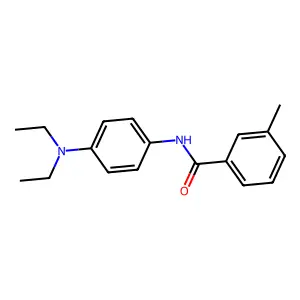 N-[4-(diethylamino)phenyl]-3-methylbenzamide structure