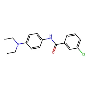 3-氯-N-[4-(二乙氨基)苯基]苯甲酰胺 structure