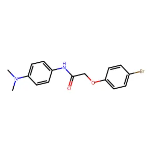 2-(4-bromophenoxy)-N-[4-(dimethylamino)phenyl]acetamide structure