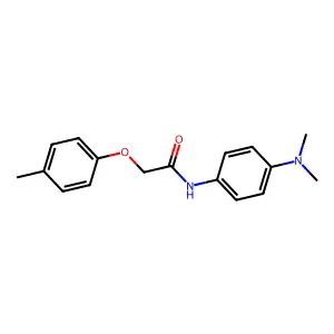 N-[4-(dimethylamino)phenyl]-2-(4-methylphenoxy)acetamide structure