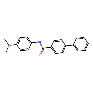 N-[4-(dimethylamino)phenyl]biphenyl-4-carboxamide structure