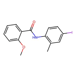 N-(4-iodo-2-methylphenyl)-2-methoxybenzamide structure