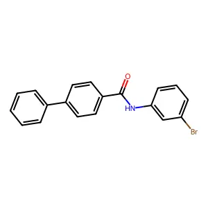 N-(3-bromophenyl)[1,1'-biphenyl]-4-carboxamide structure