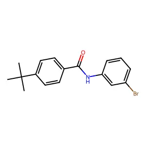 N-(3-bromophenyl)-4-tert-butylbenzamide structure