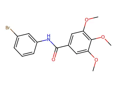 N-(3-bromophenyl)-3,4,5-trimethoxybenzamide structure