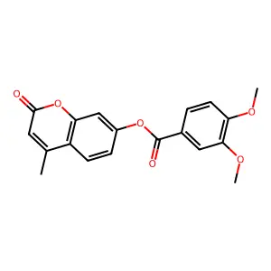 4-methyl-2-oxo-2H-chromen-7-yl 3,4-dimethoxybenzoate structure