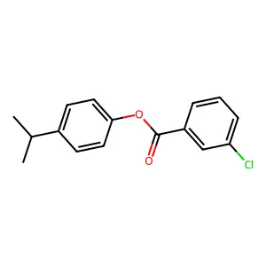 4-(1-Methylethyl)phenyl 3-chlorobenzoate structure