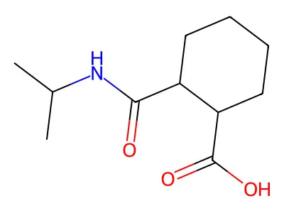 2-[(Isopropylamino)carbonyl]cyclohexanecarboxylic acid structure