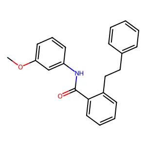 N-(3-methoxyphenyl)-2-(2-phenylethyl)benzamide structure