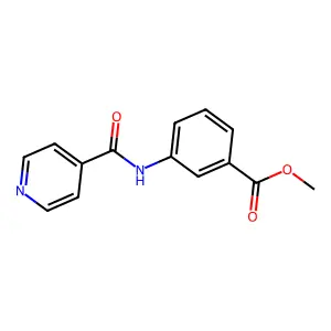 Methyl 3-(isonicotinoylamino)benzoate structure