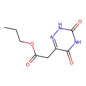 propyl 2-(3,5-dioxo-2H-1,2,4-triazin-6-yl)acetate structure